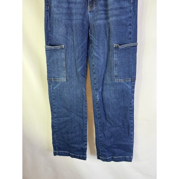 Judy Blue Wide Leg Jeans Baggy Cargo Pocket - Picture 3 of 9